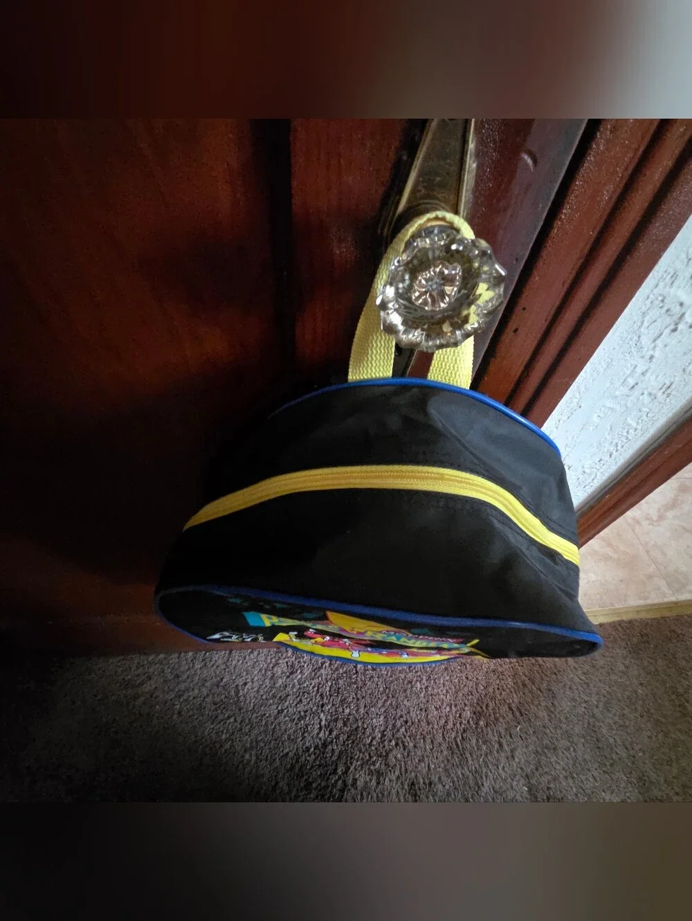 Vintage Power Ranger Kids Backpack - Black, Yellow, Red, Blue